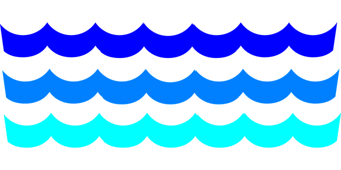 Abstract Water Waves Pattern PNG image