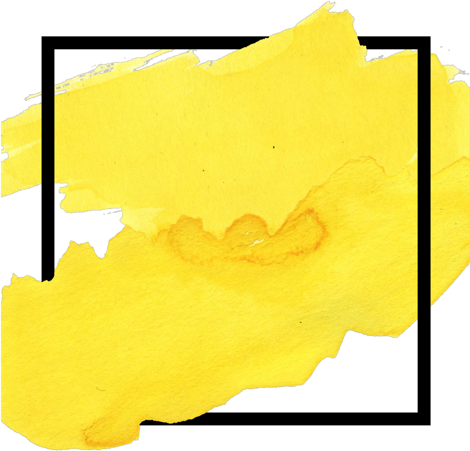 Abstract Yellow Brush Stroke Background PNG image