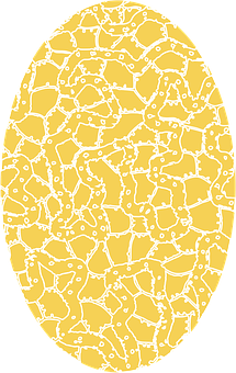 Abstract Yellow Egg Pattern PNG image