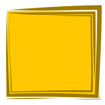 Abstract Yellow Frame PNG image
