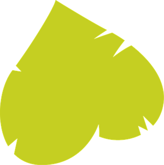 Abstract Yellow Heart Shape PNG image