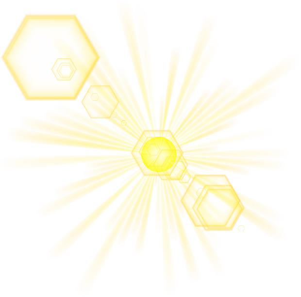 Abstract Yellow Light Explosion PNG image