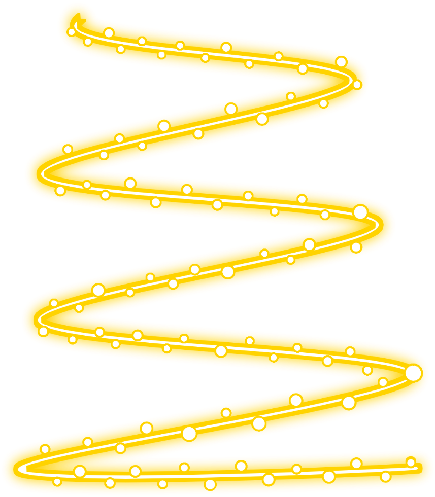 Abstract Yellow Neon Lines PNG image