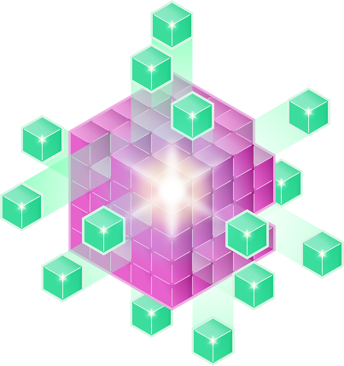 Abstract3 D Cube Network PNG image