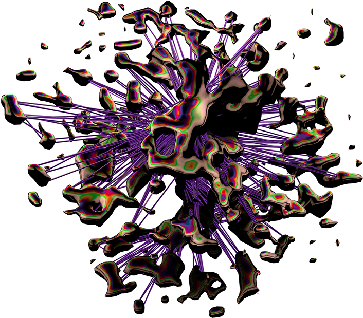 Abstract3 D Explosion Art PNG image