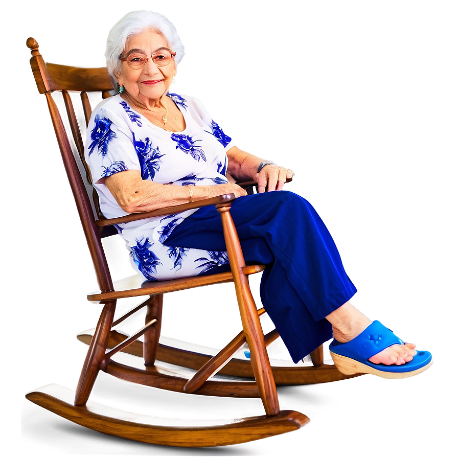 Abuela In Rocking Chair Png 06292024 PNG image