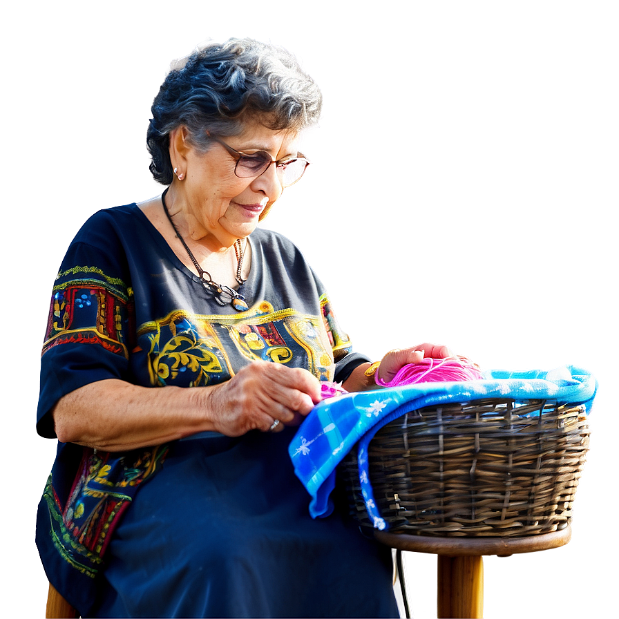 Abuela Knitting Clipart Png Ain PNG image