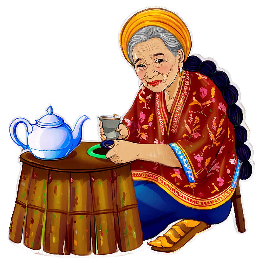 Abuela's Tea Time Png 40 PNG image