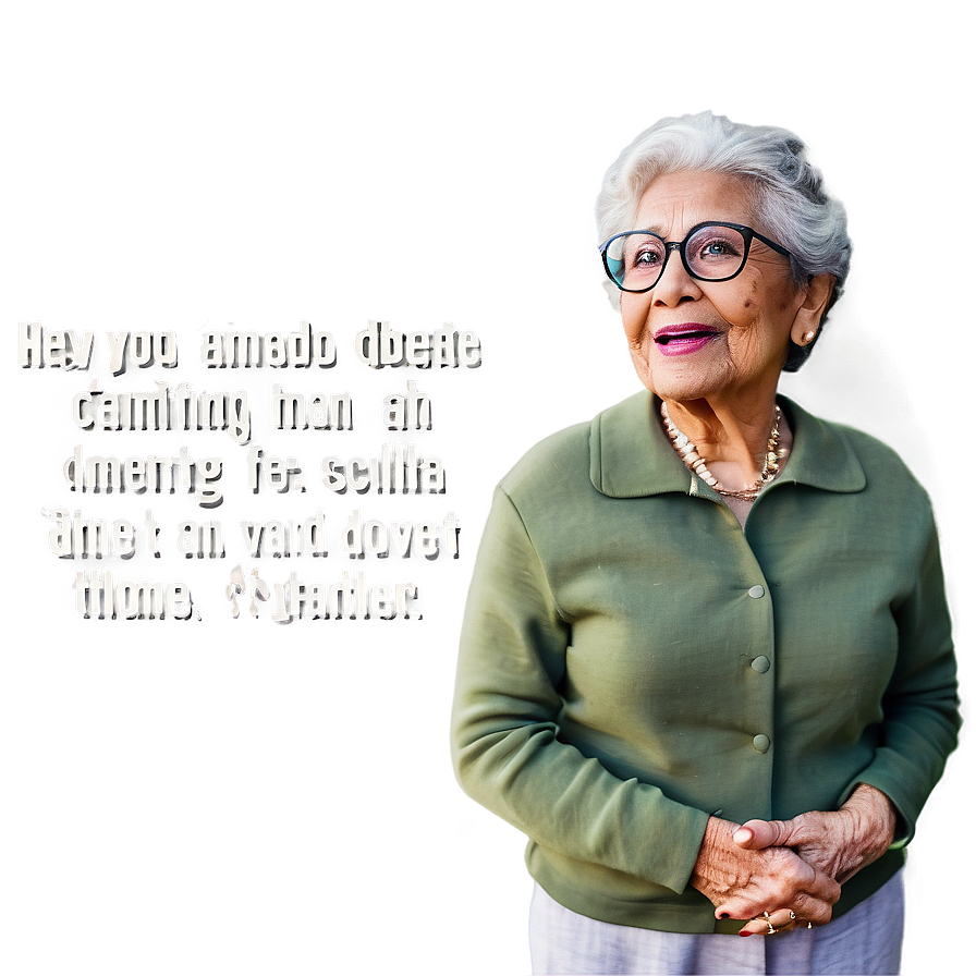 Abuela's Wisdom Quotes Png Gfu48 PNG image