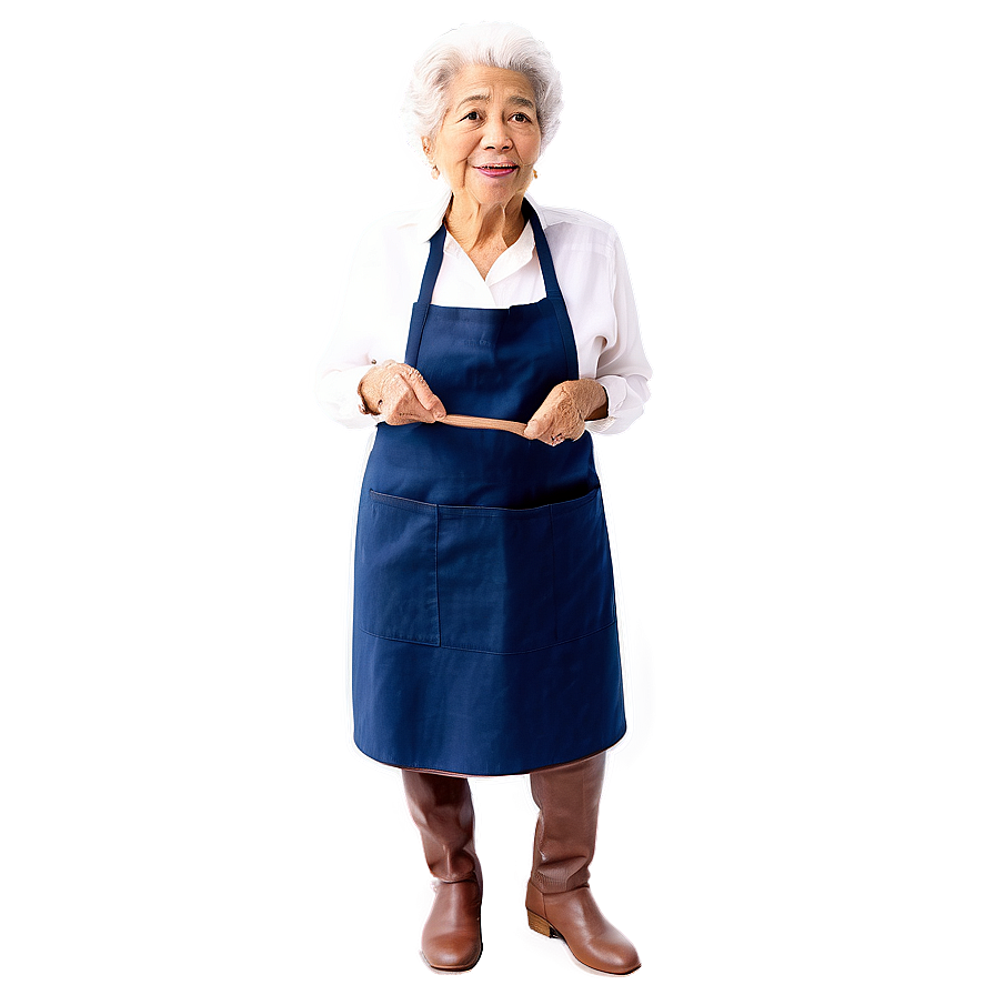 Abuela With Apron Png Mvi PNG image