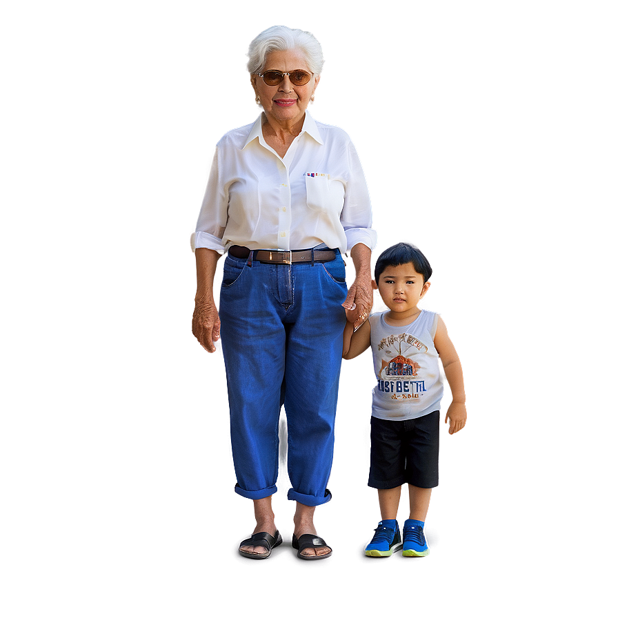 Abuela With Grandkids Png Yla67 PNG image