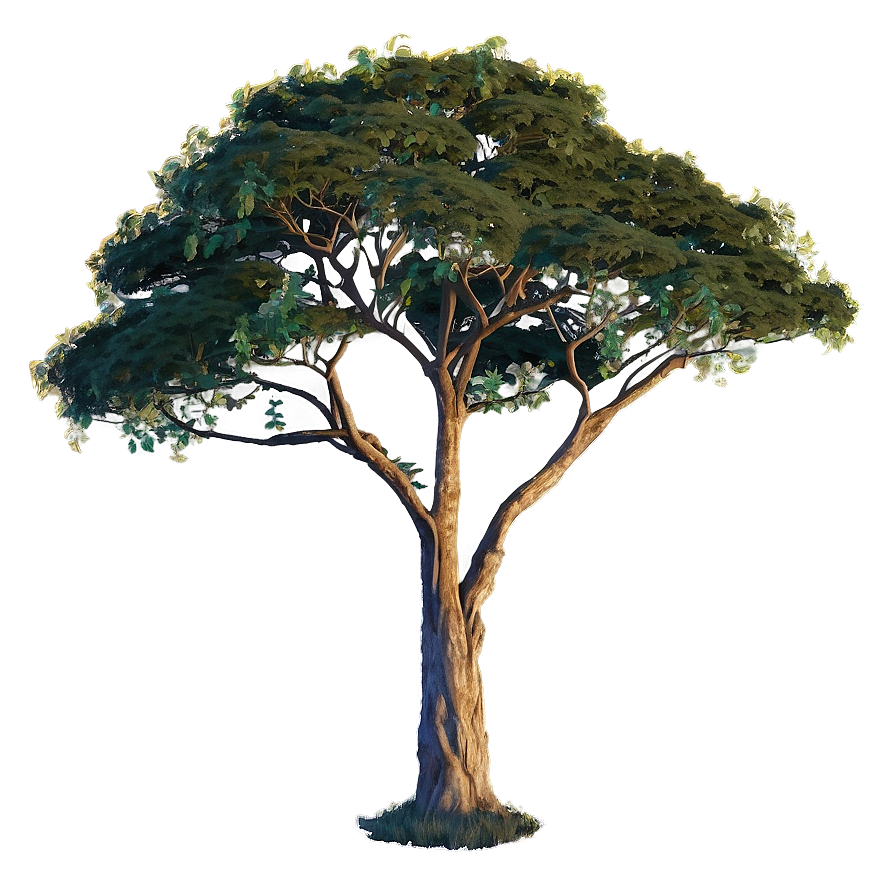 Acacia Tree At Dusk Png Qvw91 PNG image