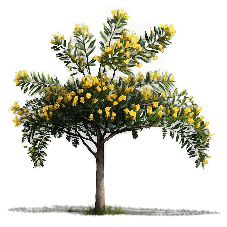 Acacia Tree Field Guide Illustration Png Rgx9 PNG image