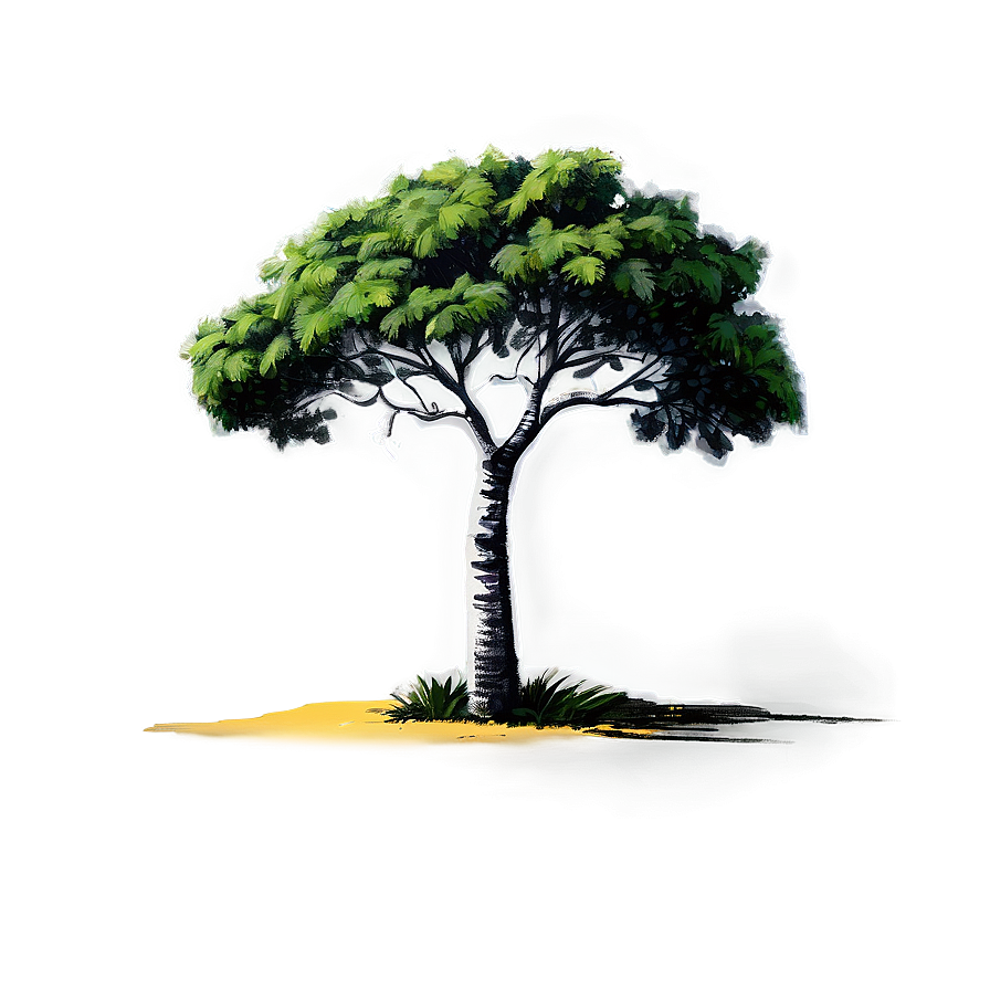 Acacia Tree Sketch Png 24 PNG image