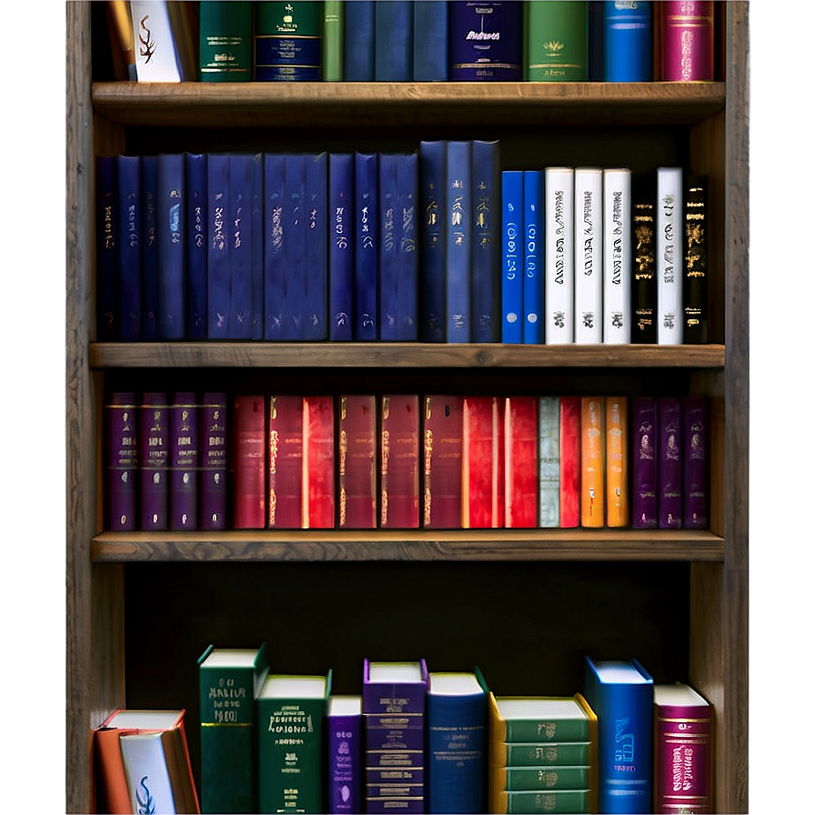 Academic Books On Shelf Png Jfg PNG image