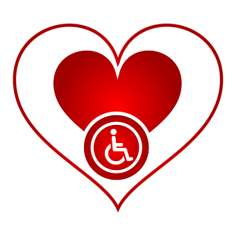 Accessibility Heart Symbol PNG image