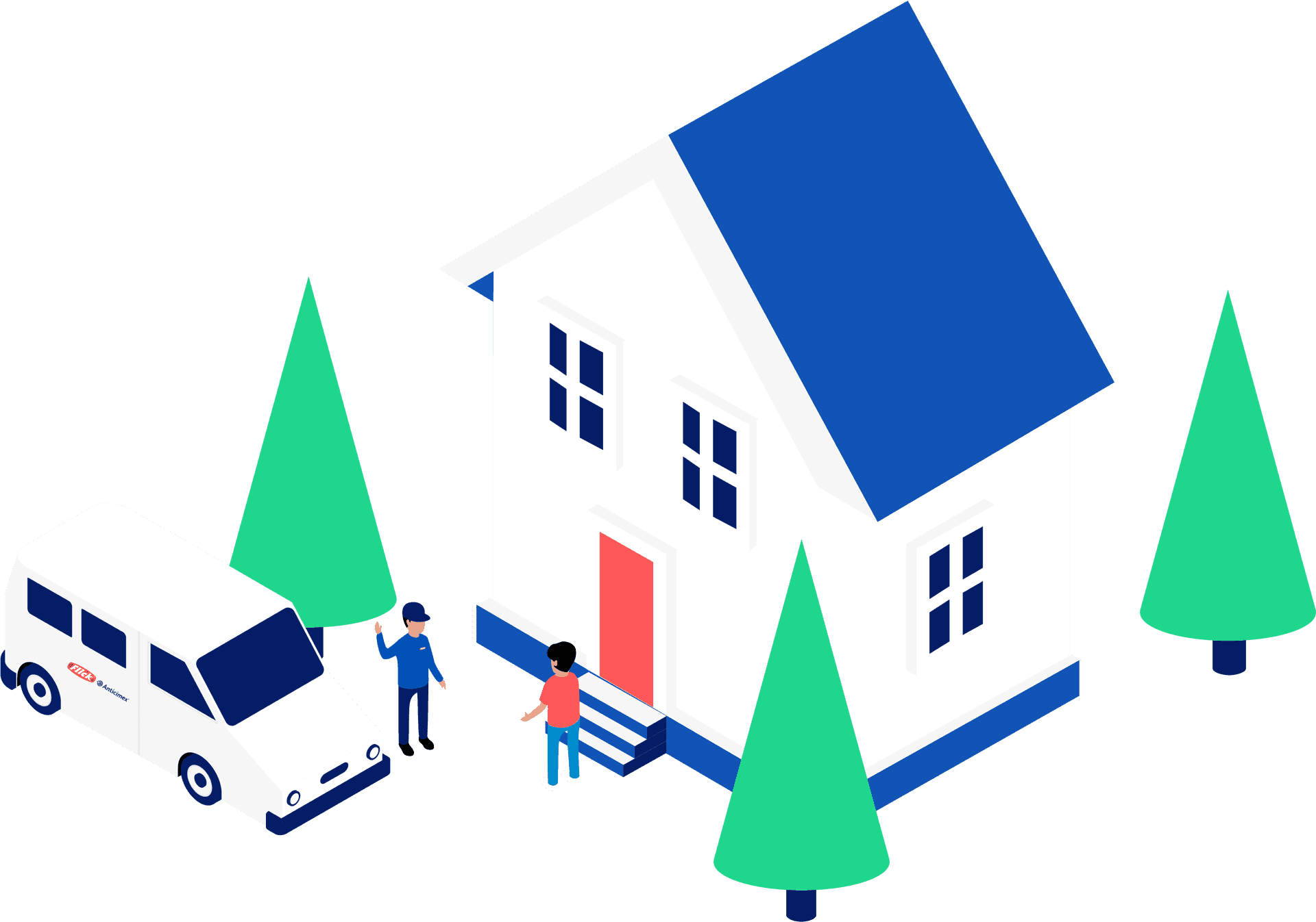 Accessible Home Visit Illustration PNG image