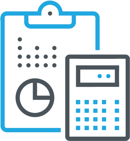 Accounting Clipboardand Calculator Icon PNG image