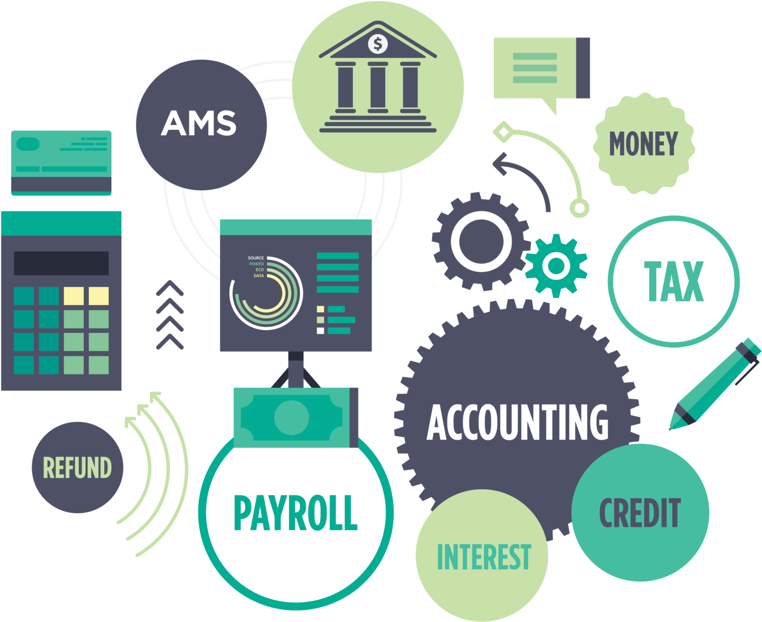 Accounting_ Concepts_and_ Tools_ Illustration PNG image