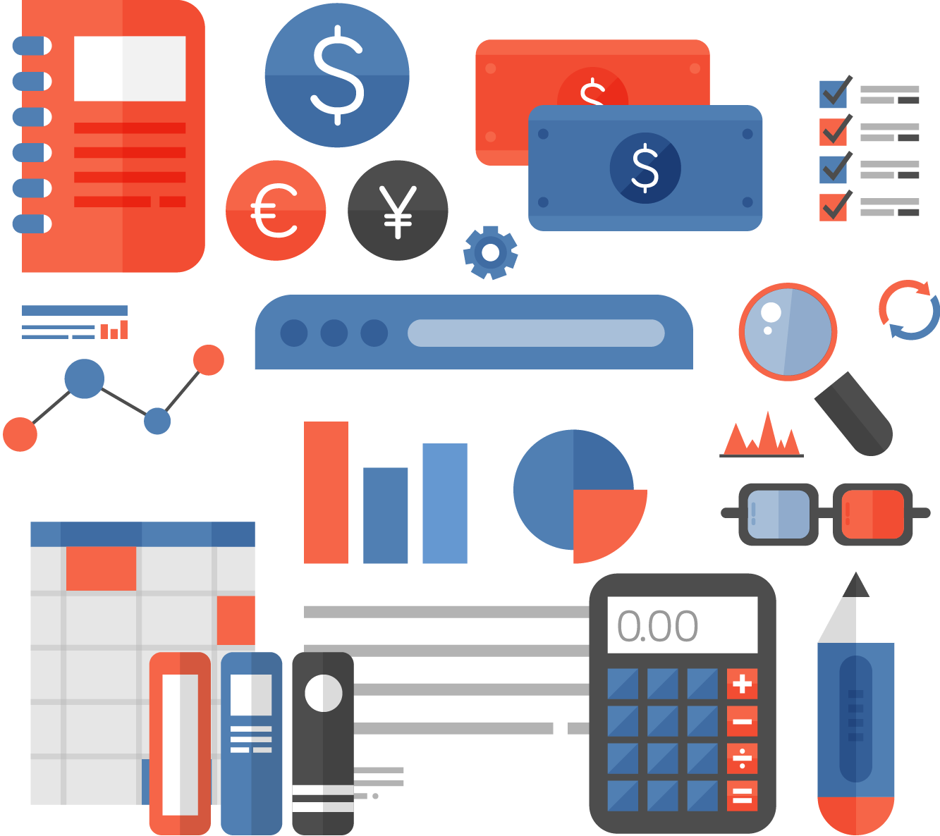 Accountingand Finance Icons PNG image