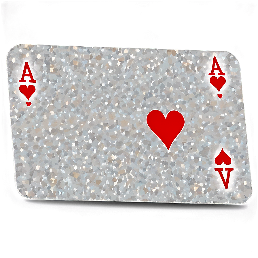 Ace Card With Glitter Png 72 PNG image