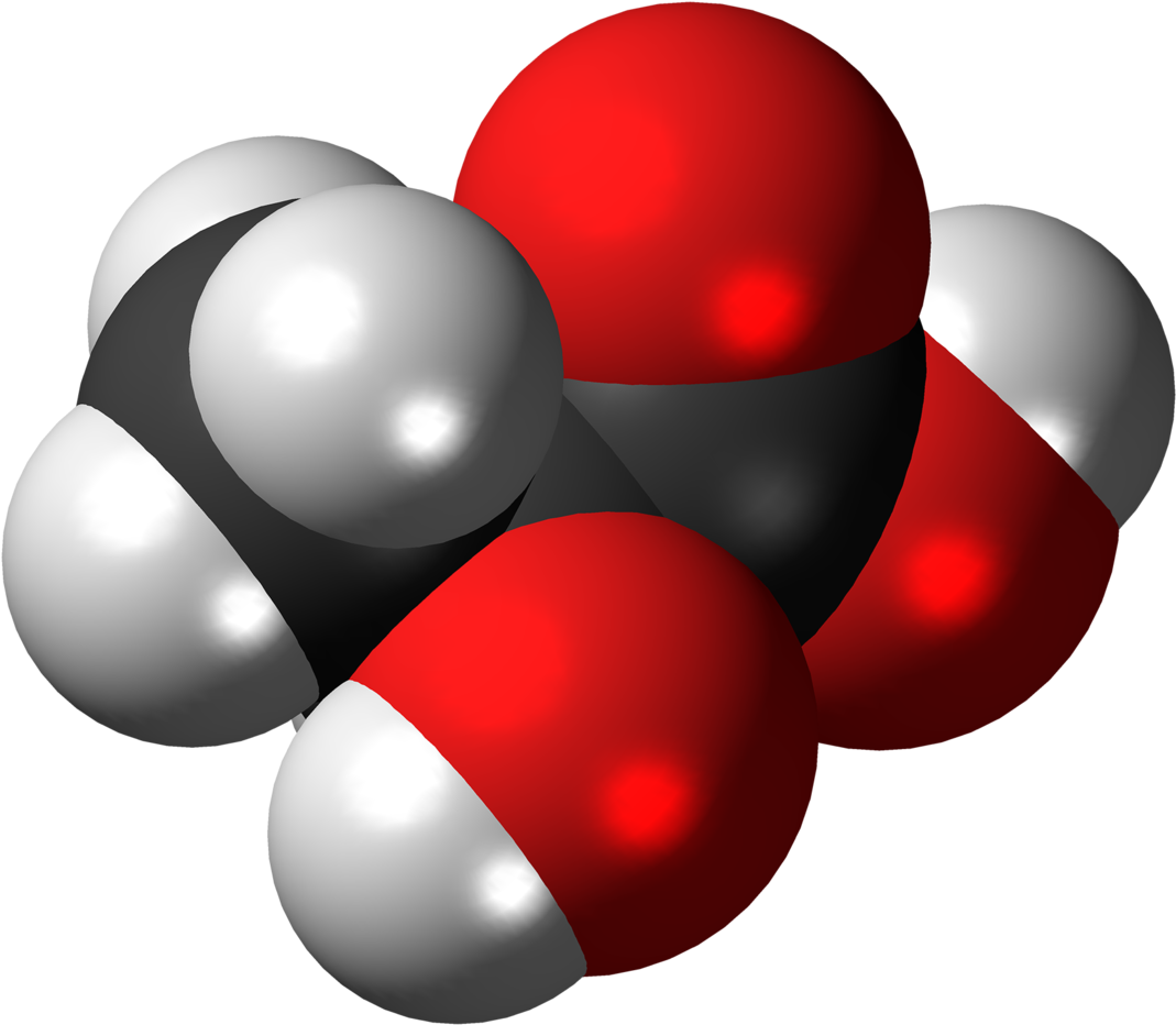 Acetic Acid Molecule3 D Model PNG image