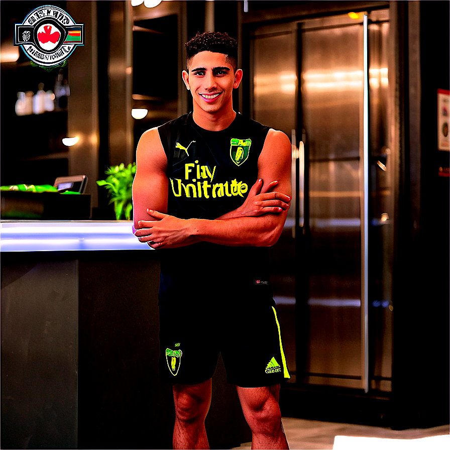 Achraf Hakimi Lifestyle Png Dfd21 PNG image