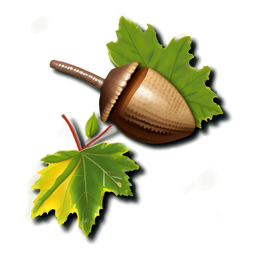 Acorn And Leaves Png Rcl PNG image