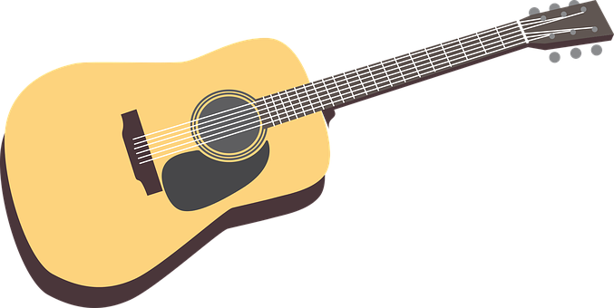 Acoustic Guitar Illustration PNG image