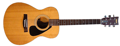 Acoustic Guitar Isolatedon Black PNG image