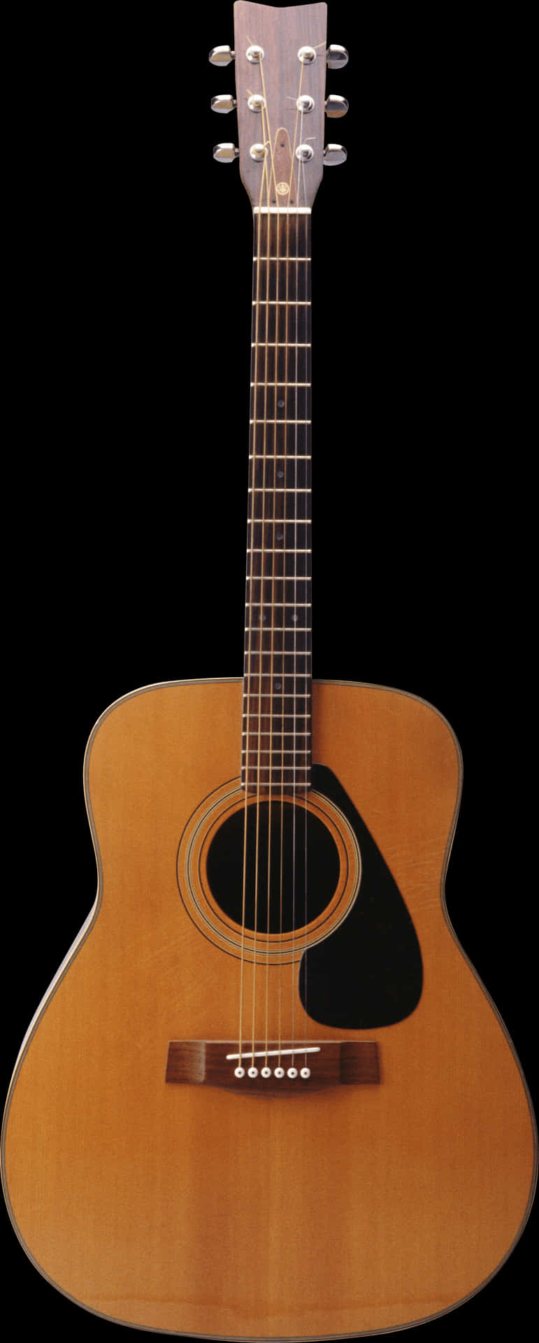 Acoustic Guitar Isolatedon Black PNG image