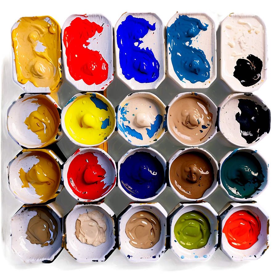 Acrylic Paint Palette Png Agl PNG image