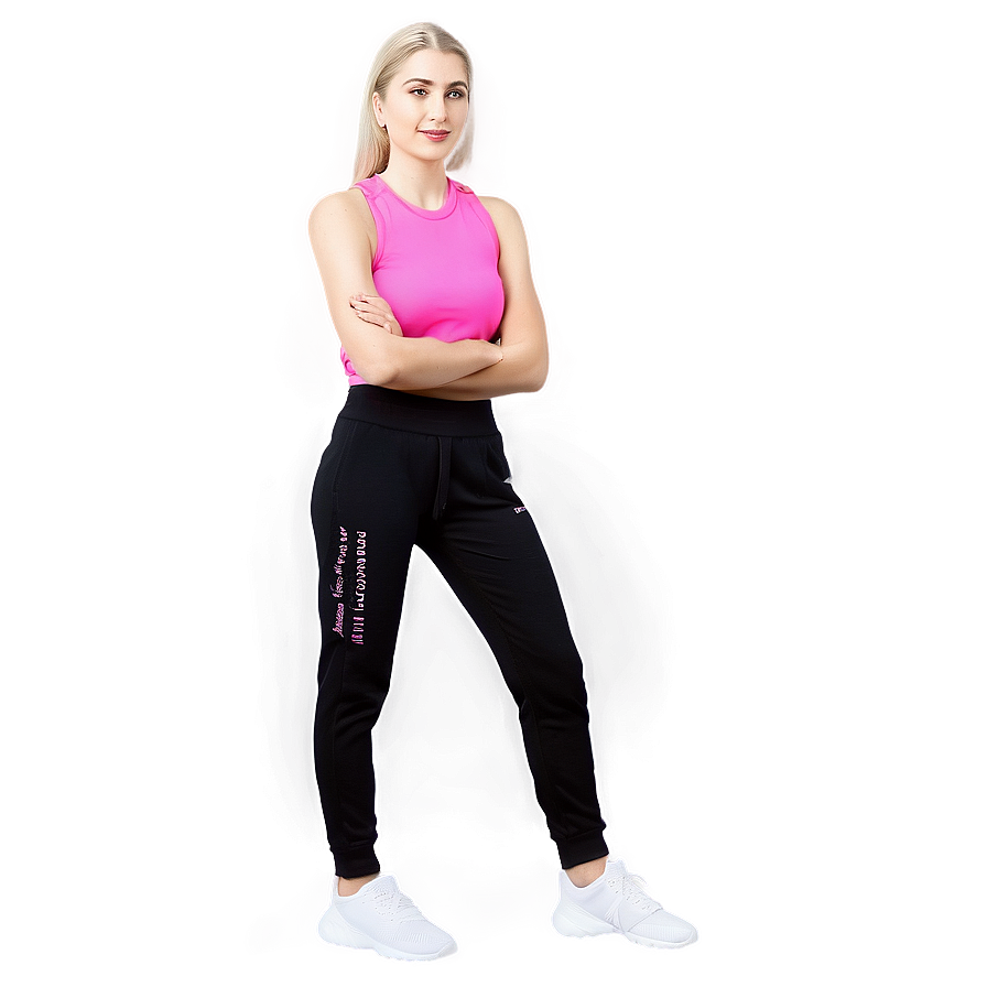 Active Black Sweatpants Png Wch PNG image