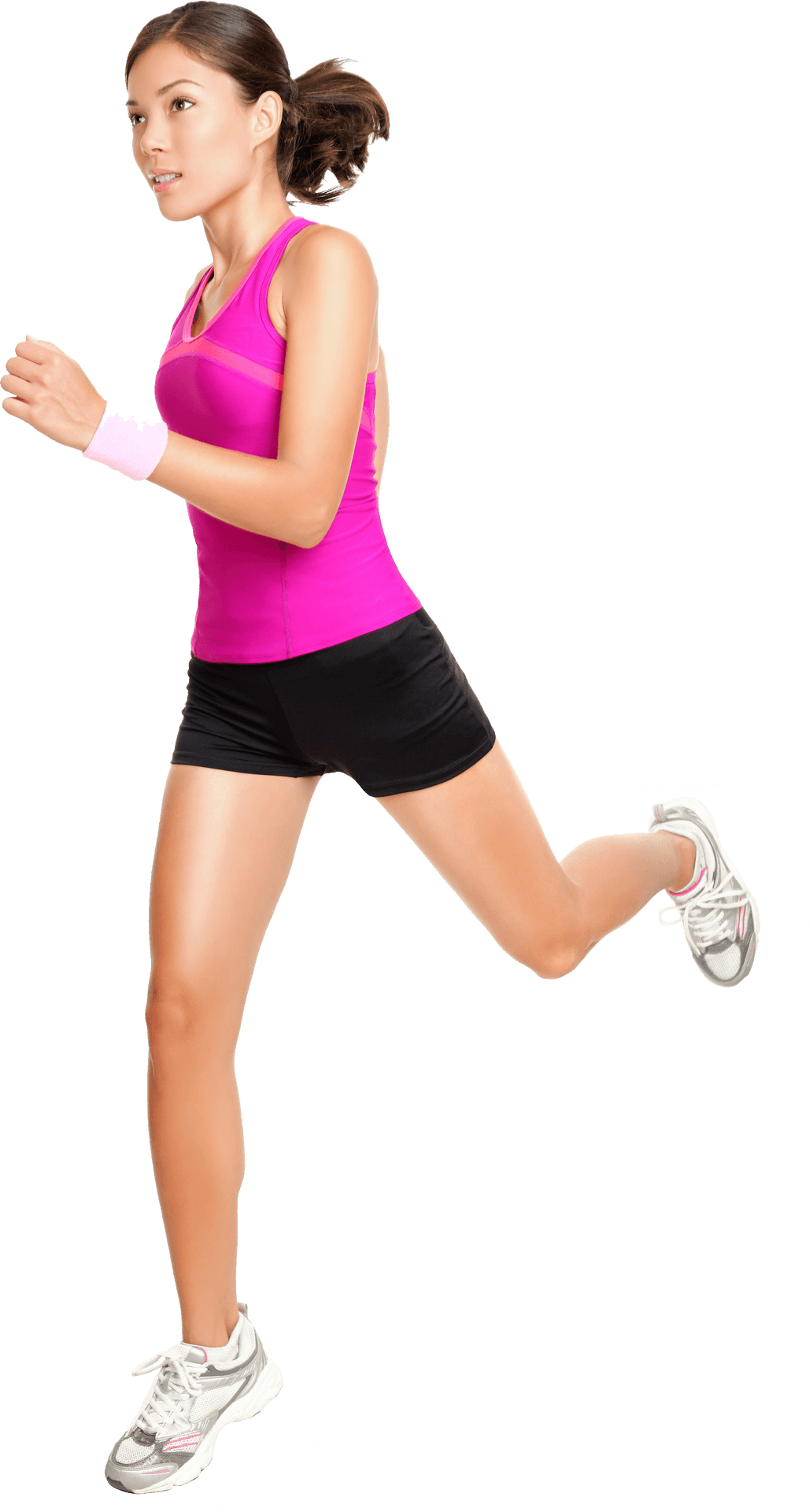 Active Female Runner Transparent Background PNG image