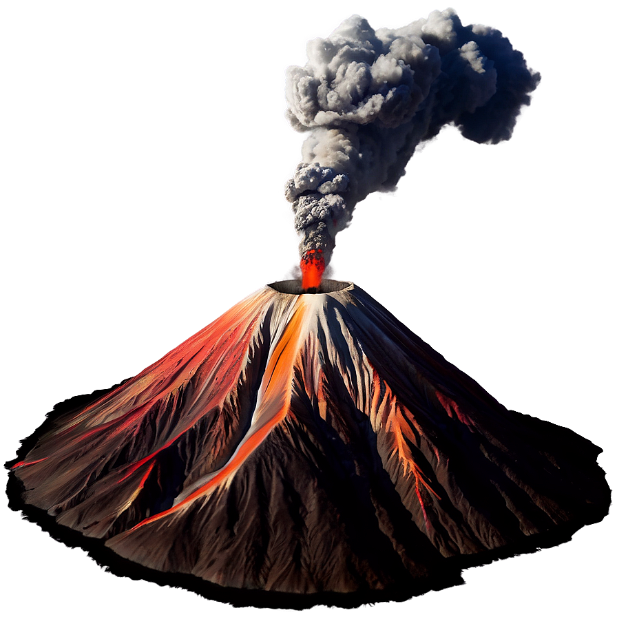 Active Volcano Landscape Png 76 PNG image