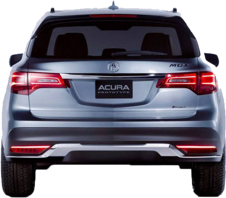 Acura M D X Prototype Rear View PNG image