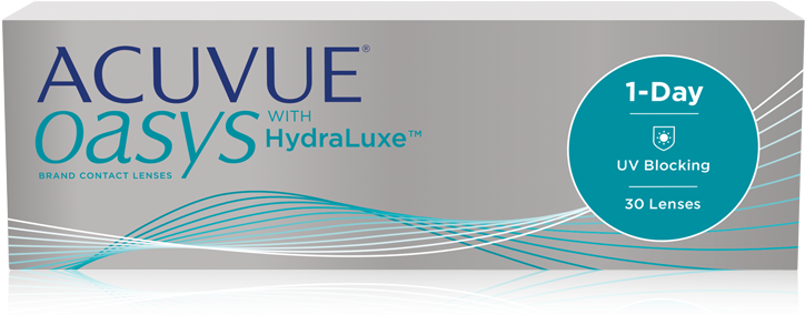 Acuvue Oasys Hydra Luxe Contact Lenses Box PNG image