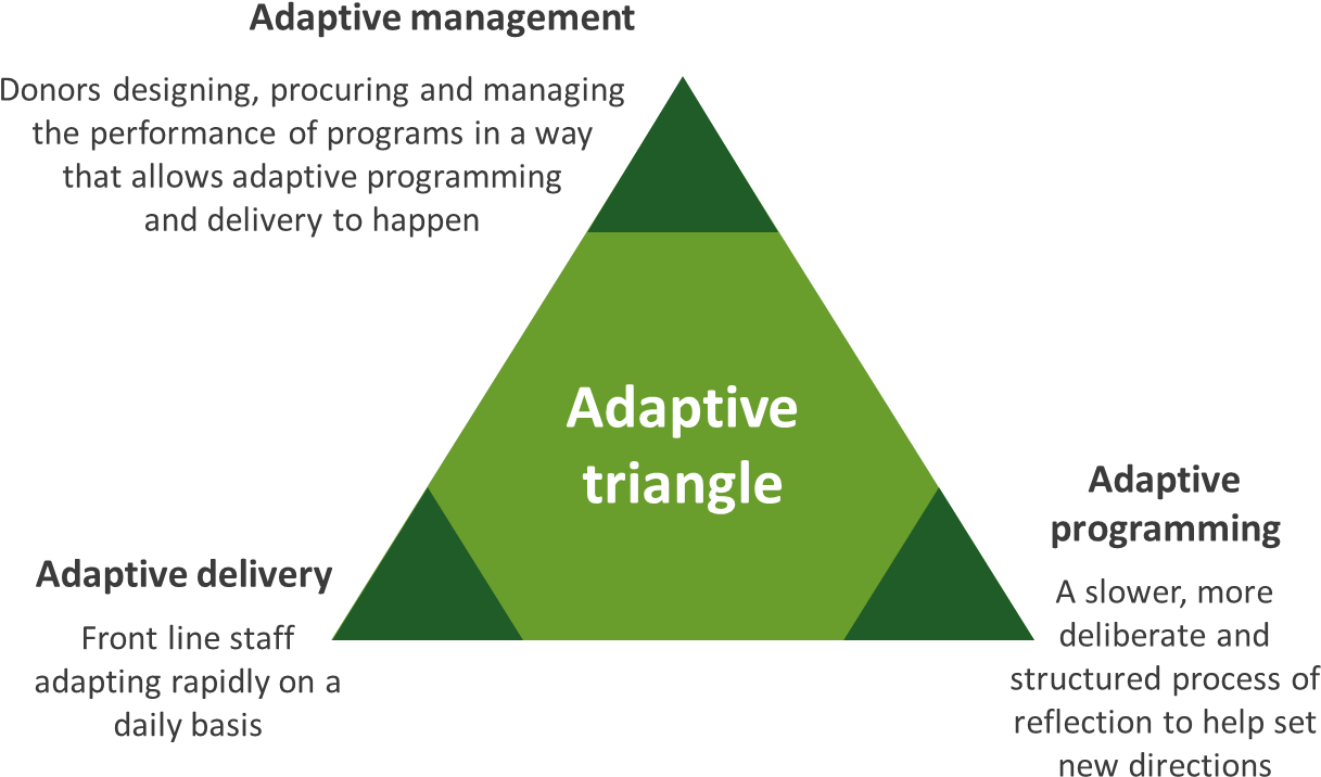 Adaptive Management Model Triangle PNG image