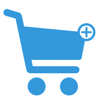 Addto Cart Blue Icon PNG image