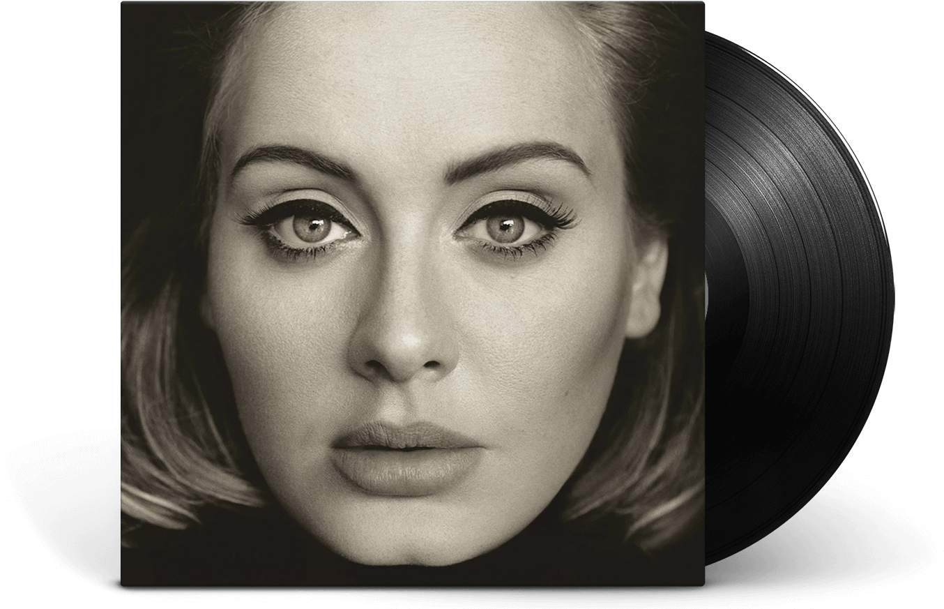 Adele Album Cover Vinyl PNG image