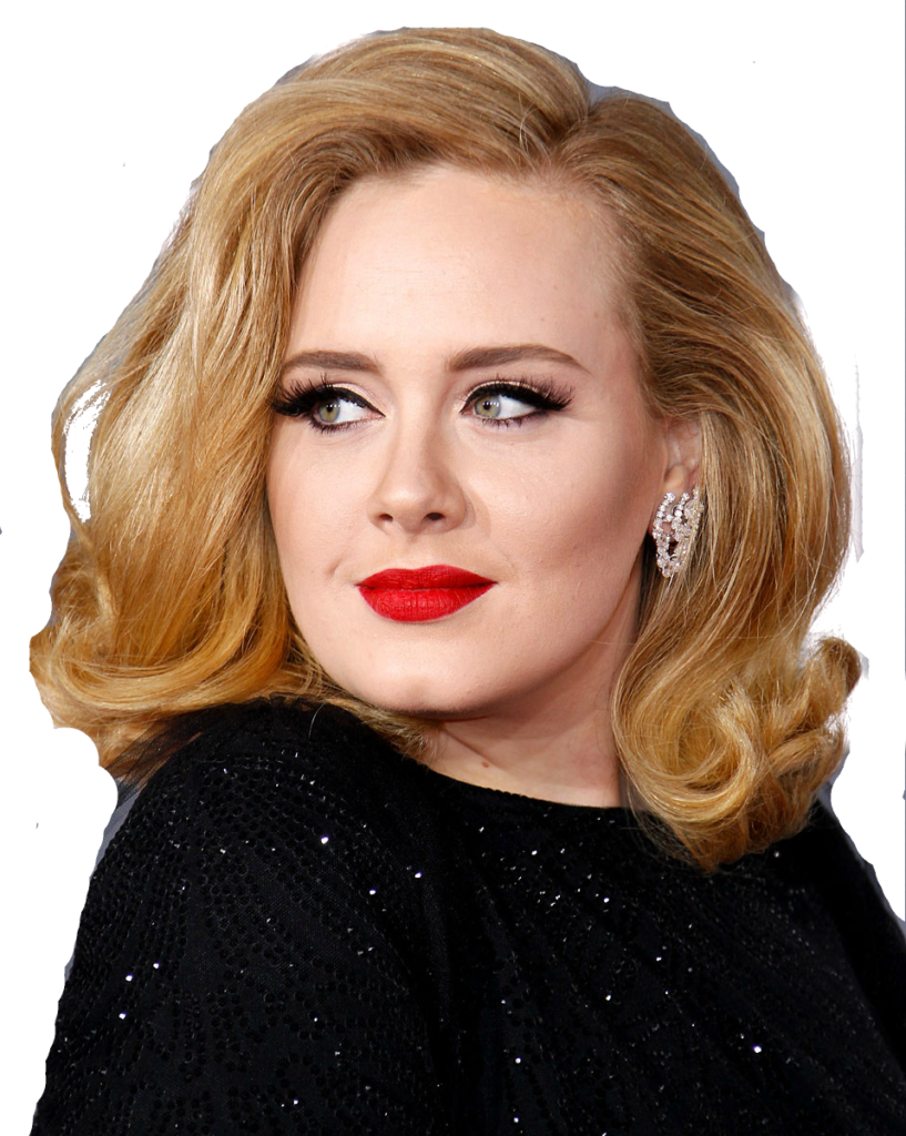 Adele Classic Glamour Look PNG image