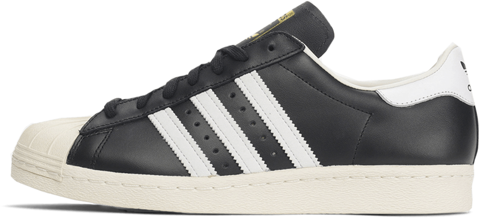 Adidas Black White Sneaker Profile PNG image