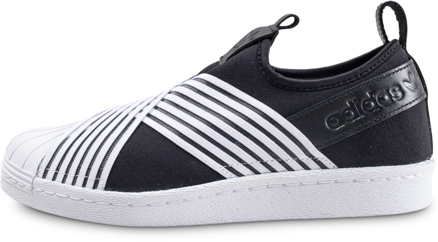 Adidas Blackand White Slip On Sneaker PNG image