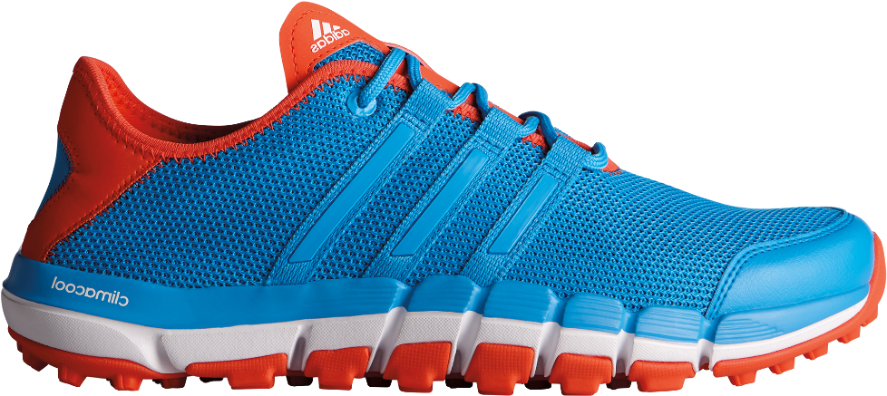 Adidas Blue Orange Running Shoe PNG image