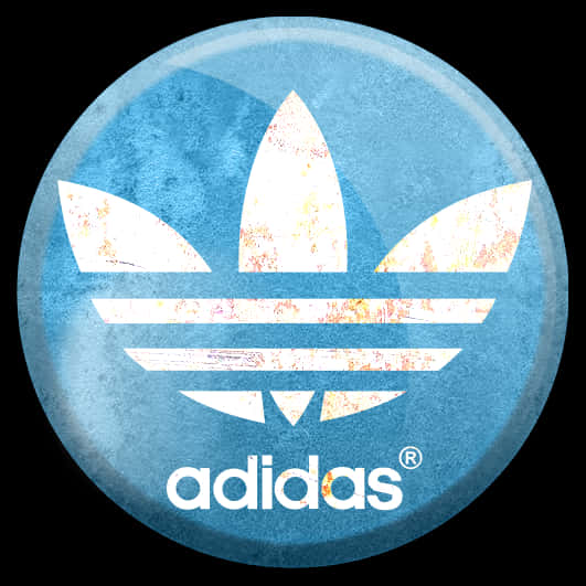 Adidas Classic Trefoil Logo Distressed PNG image