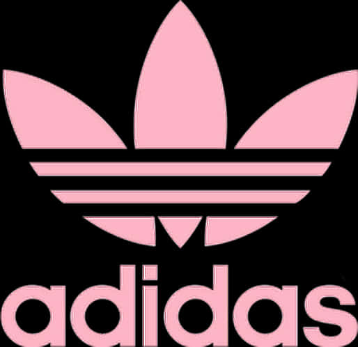 Adidas Trefoil Logo Pink PNG image