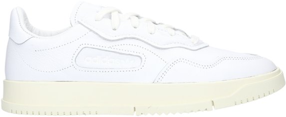 Adidas White Sneakerwith Cream Sole PNG image