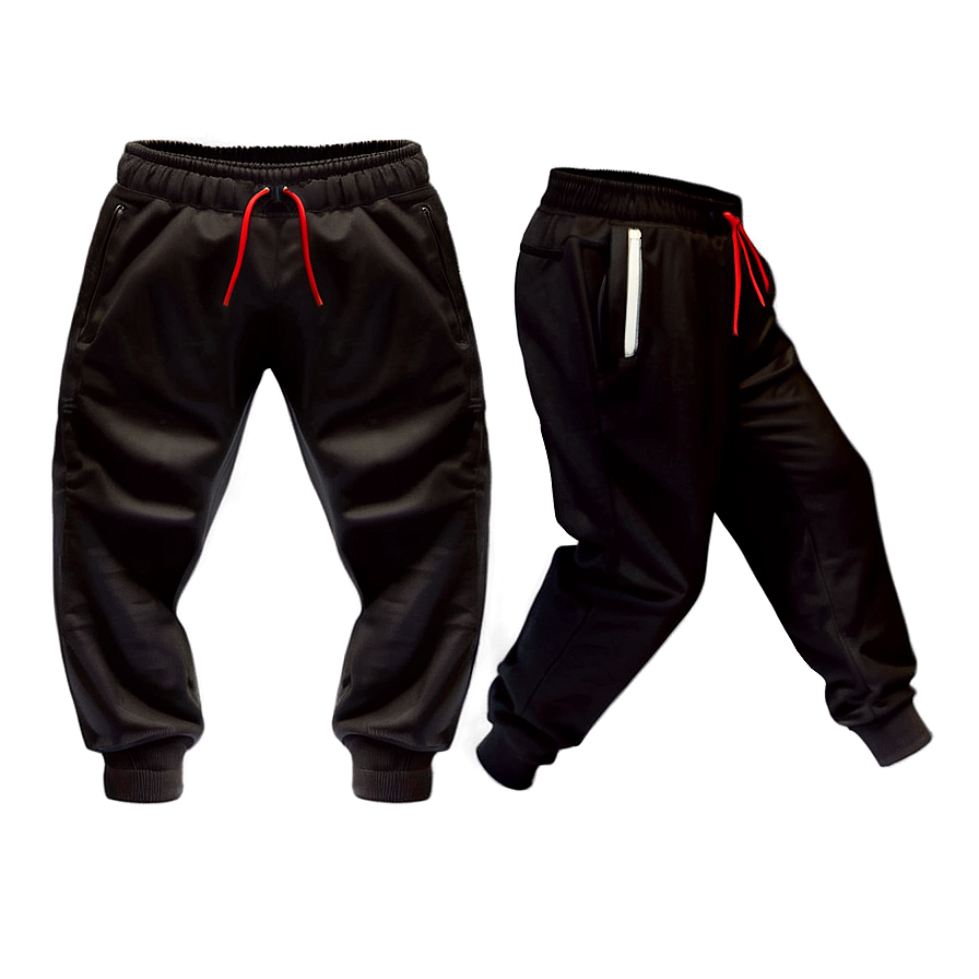 Adjustable Black Sweatpants Png 43 PNG image