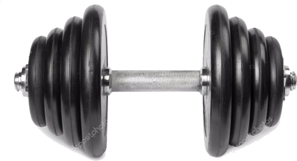 Adjustable Dumbbell Isolatedon White PNG image