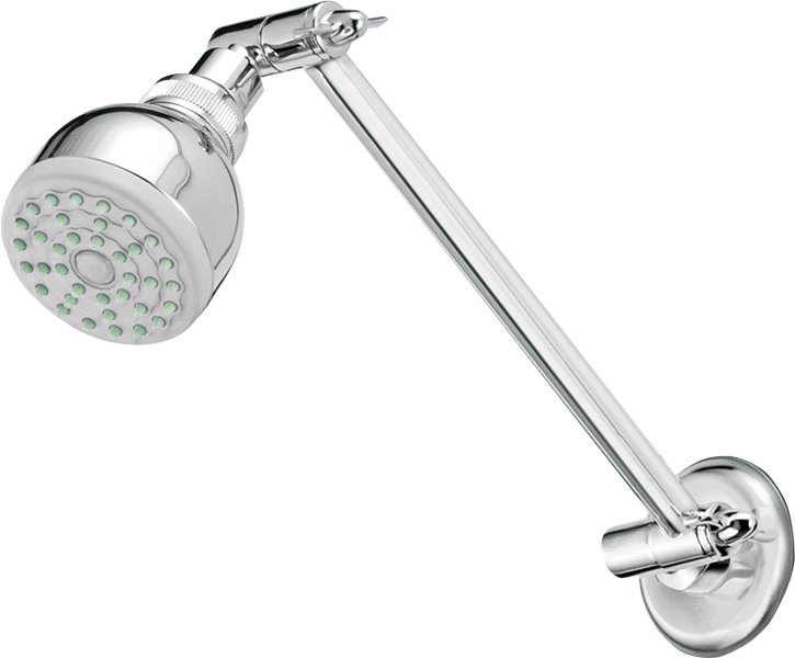 Adjustable Shower Head Mountedon Wall PNG image